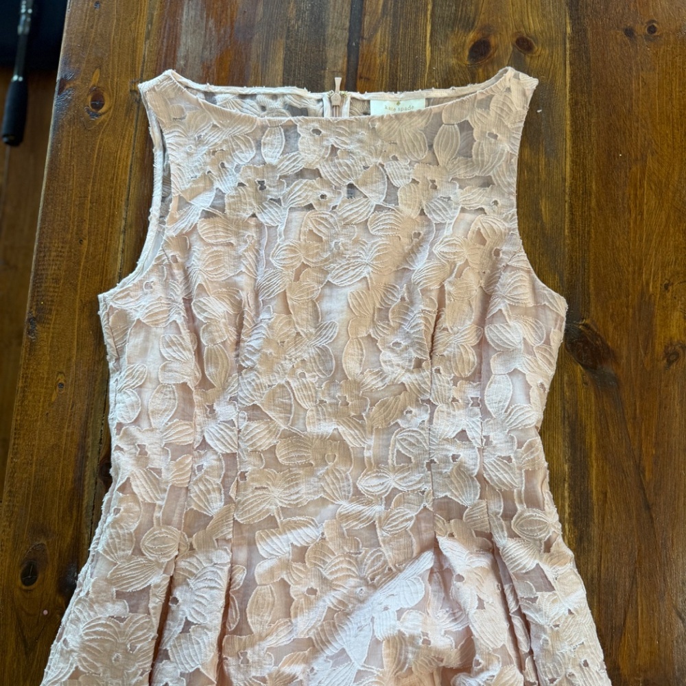 Elegant Lace Pink Dress - Picture 6 of 7